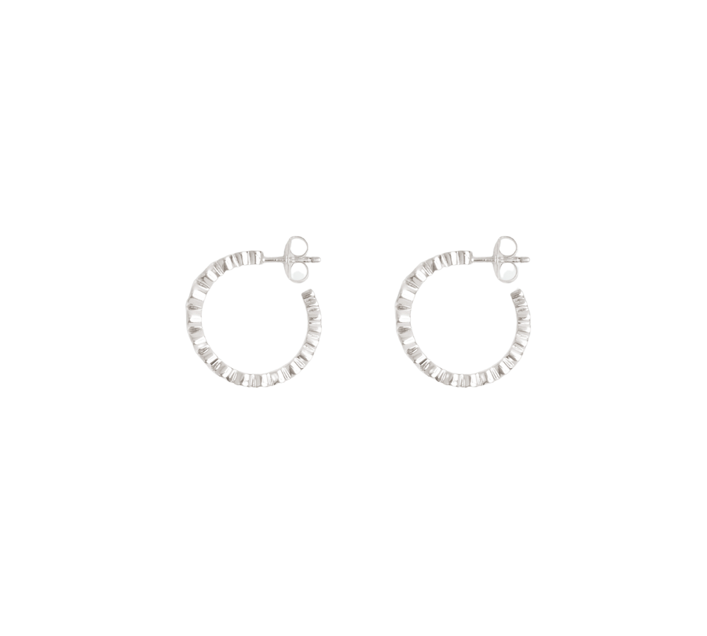 Ottilia hoops - sølv