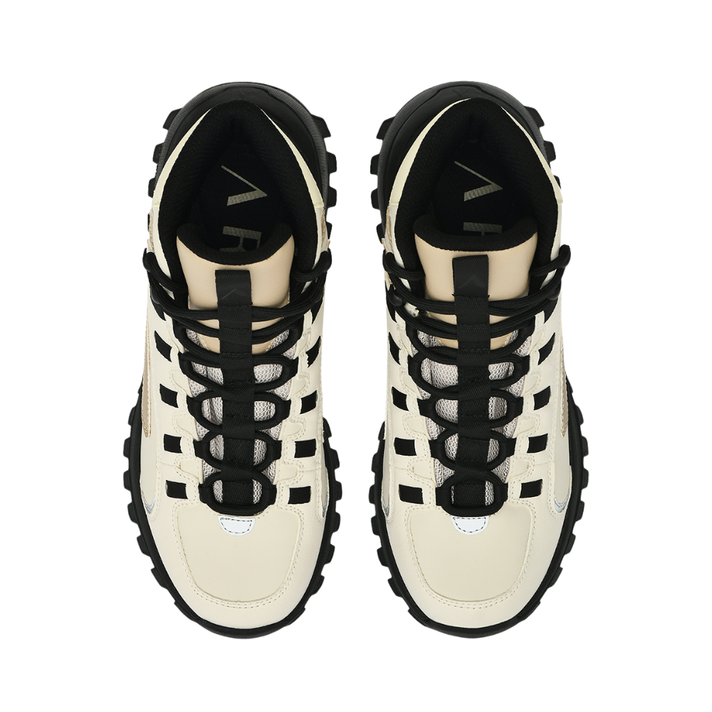 Apaze Hightop sneakers – Antique White Black