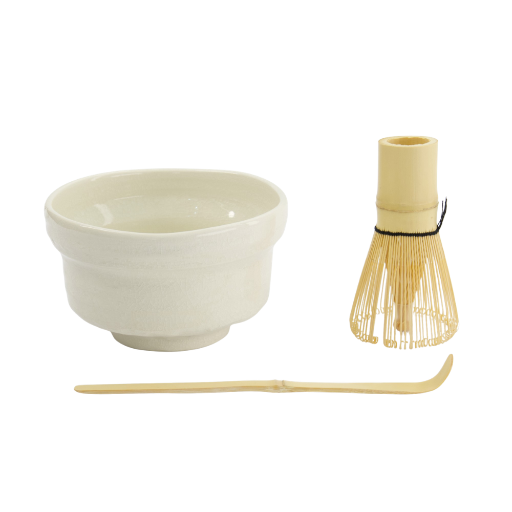 Matcha gavesæt - hvid