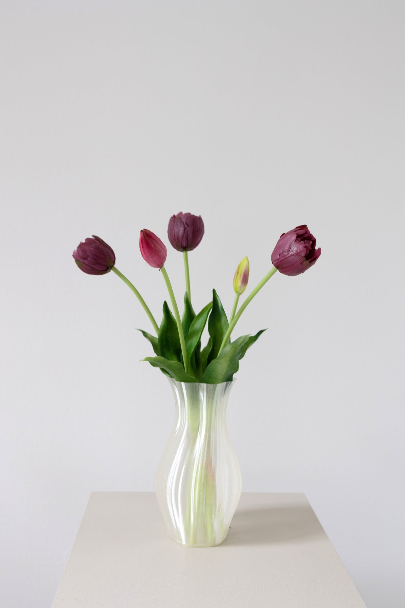 Kunstige tulipaner buket - Bordeaux