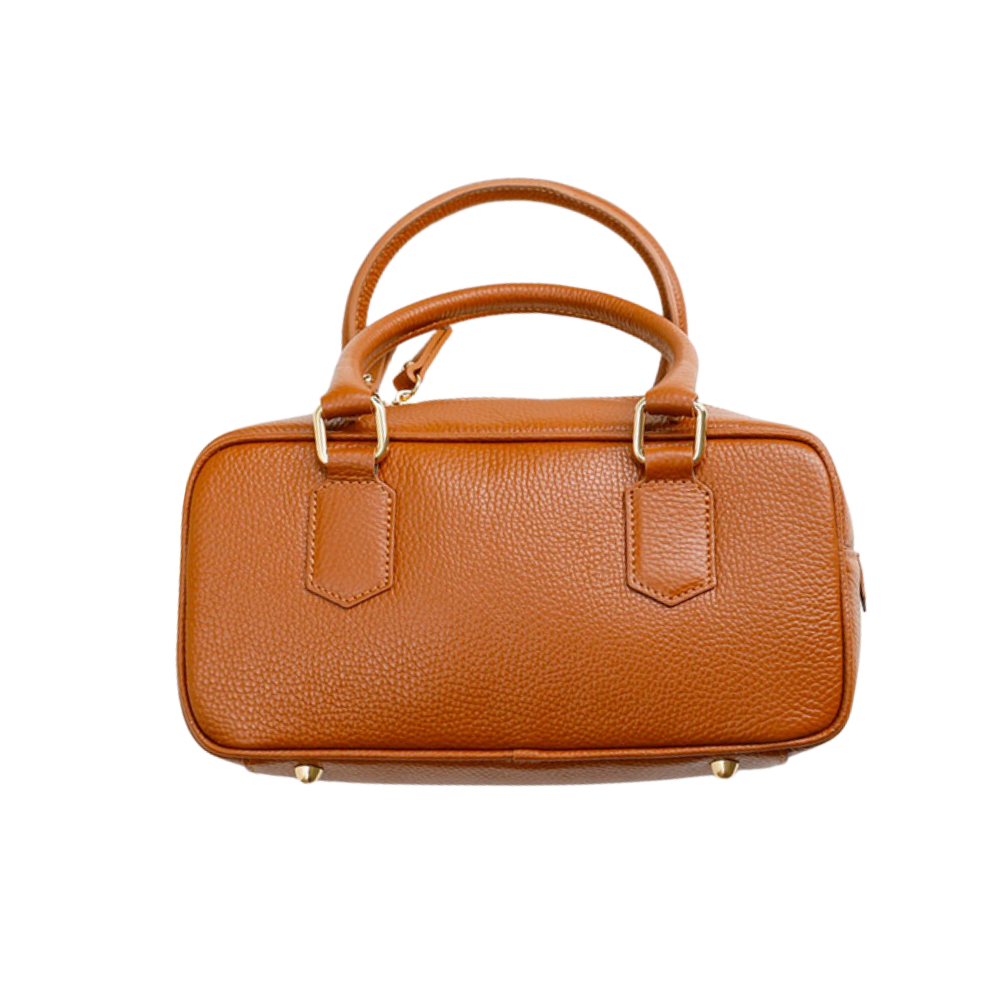 Emile lædertaske - Camel