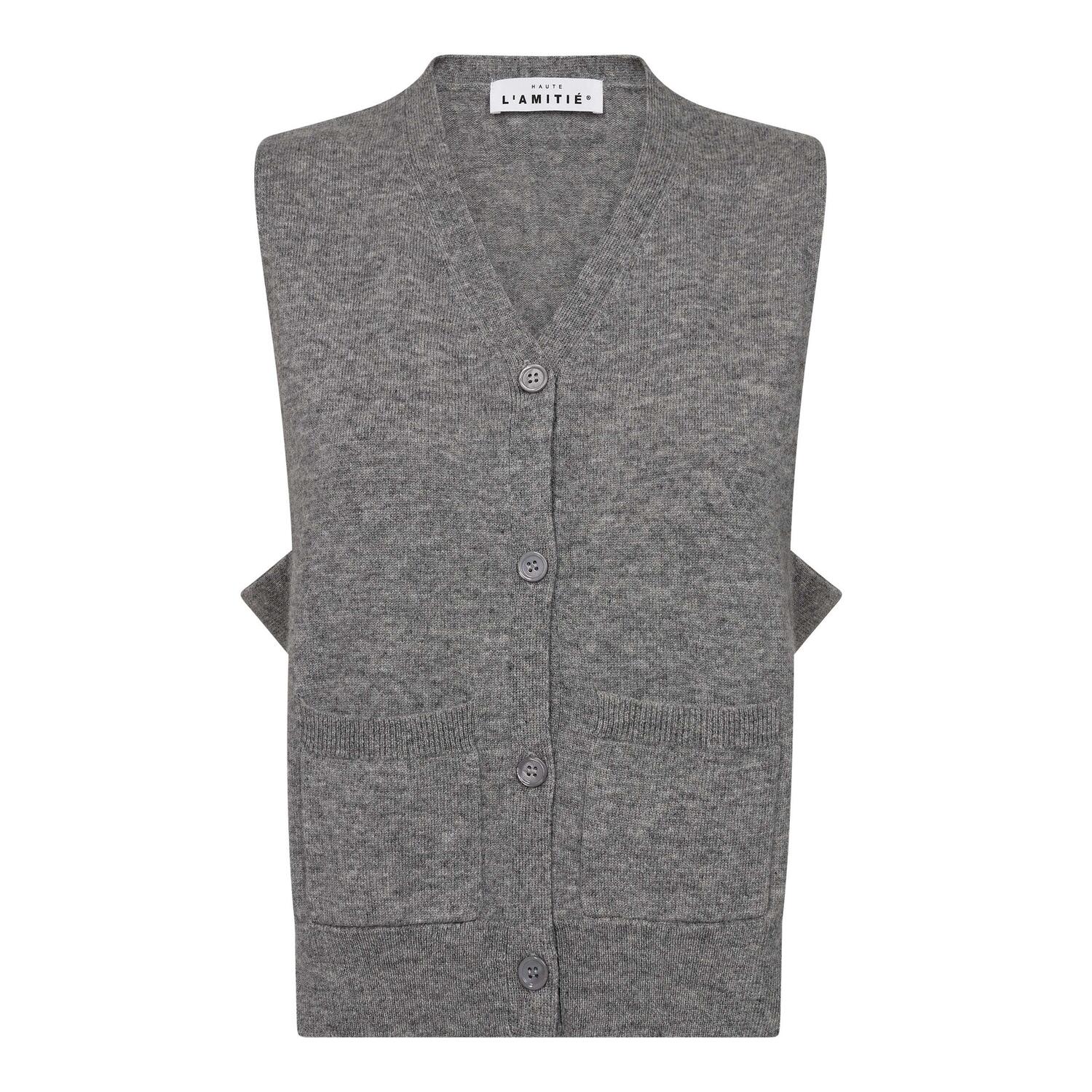 Duke Cut strikvest – Grey Melange