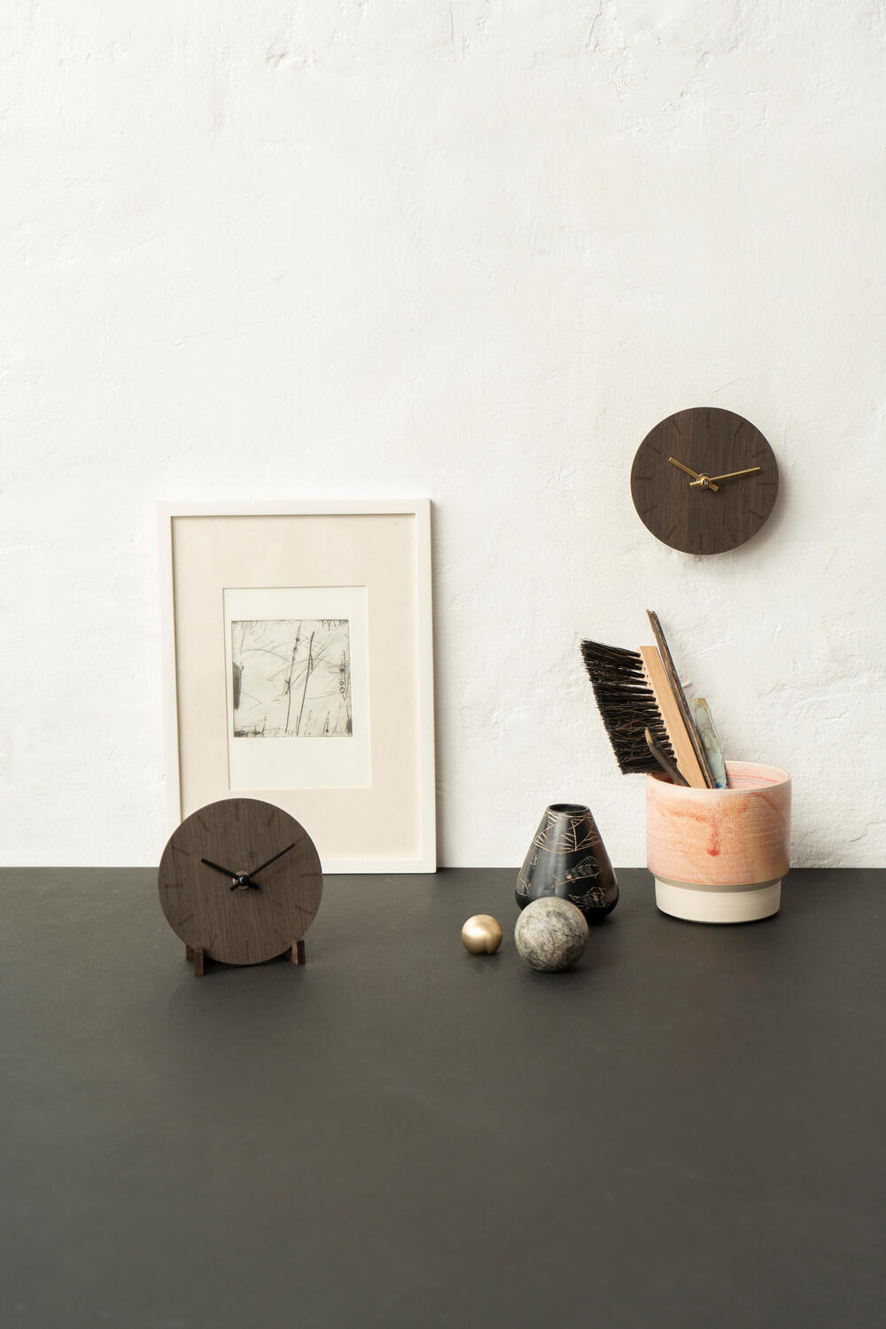 Ur, Mørk Eg - Ø12 cm.