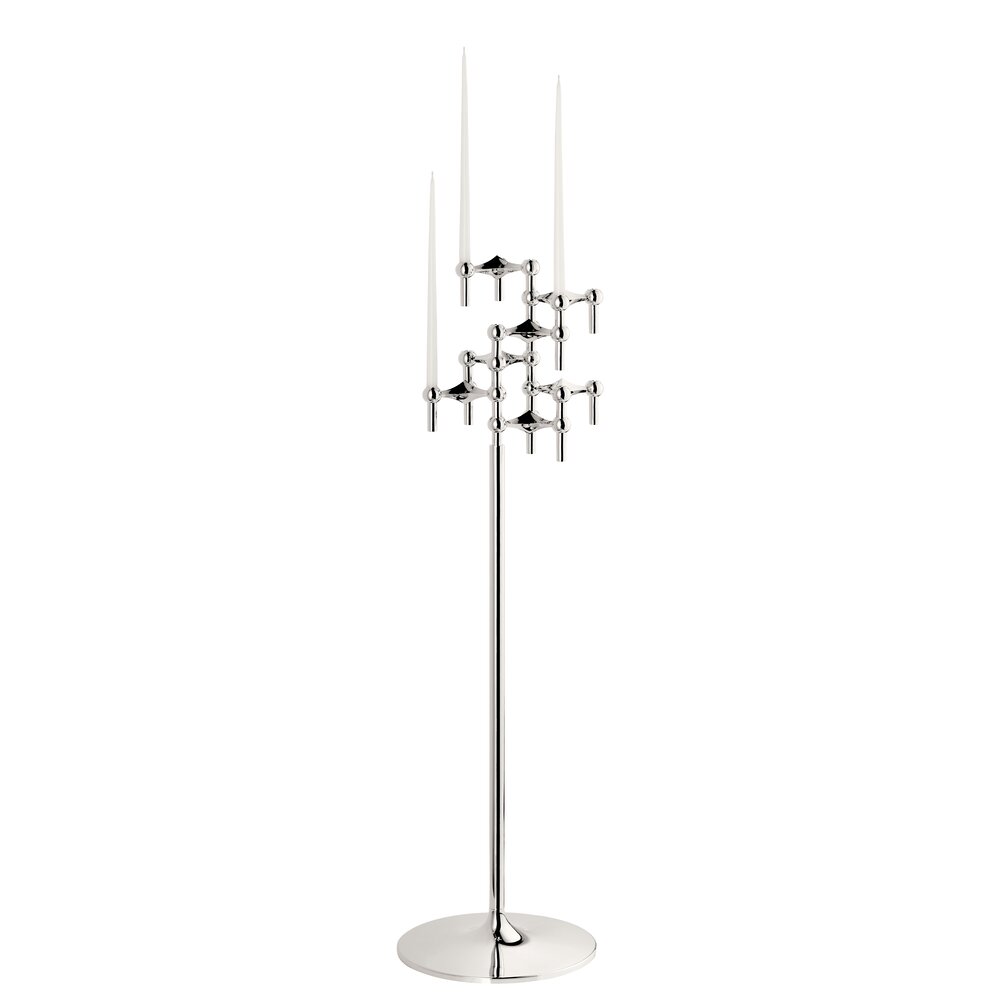 Nagel gulvstander, krom - H70 cm.
