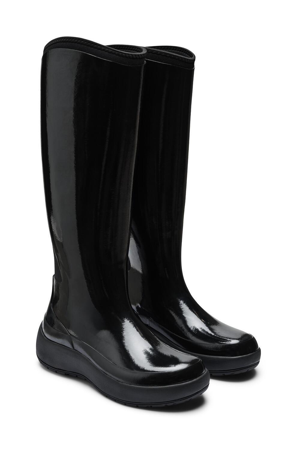 Dry High gummistøvler - Black Gloss