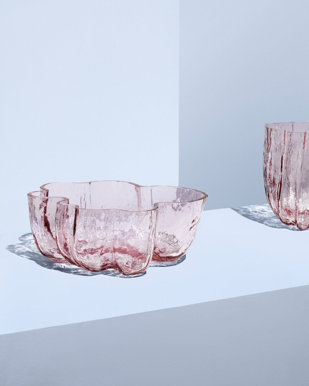 Crackle skål, pink - Ø25 cm