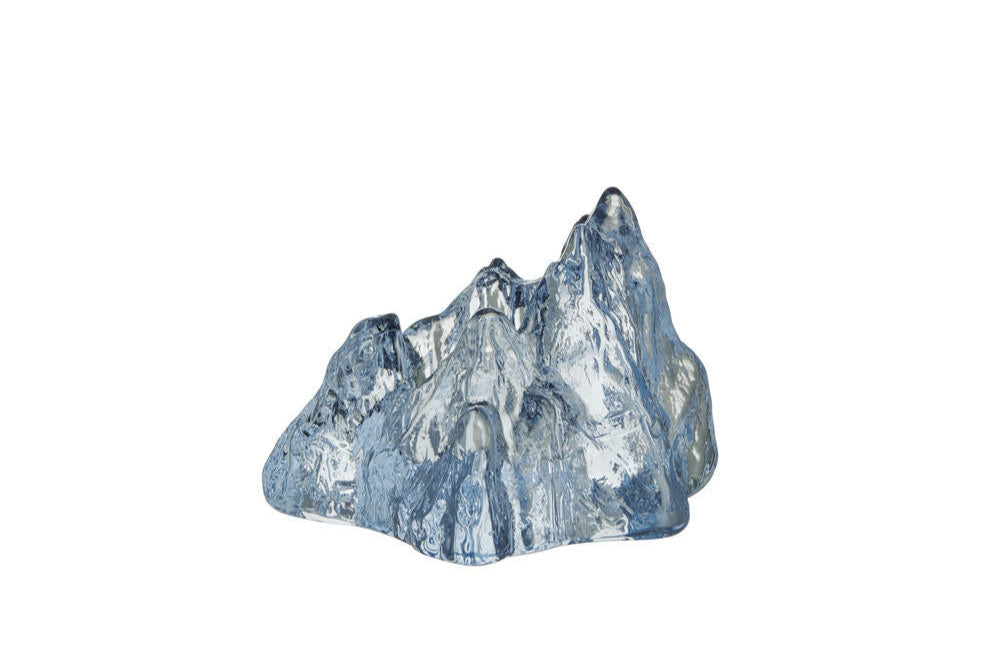 The Rock ljuslykta lysestage, Iice Blue - H9 cm