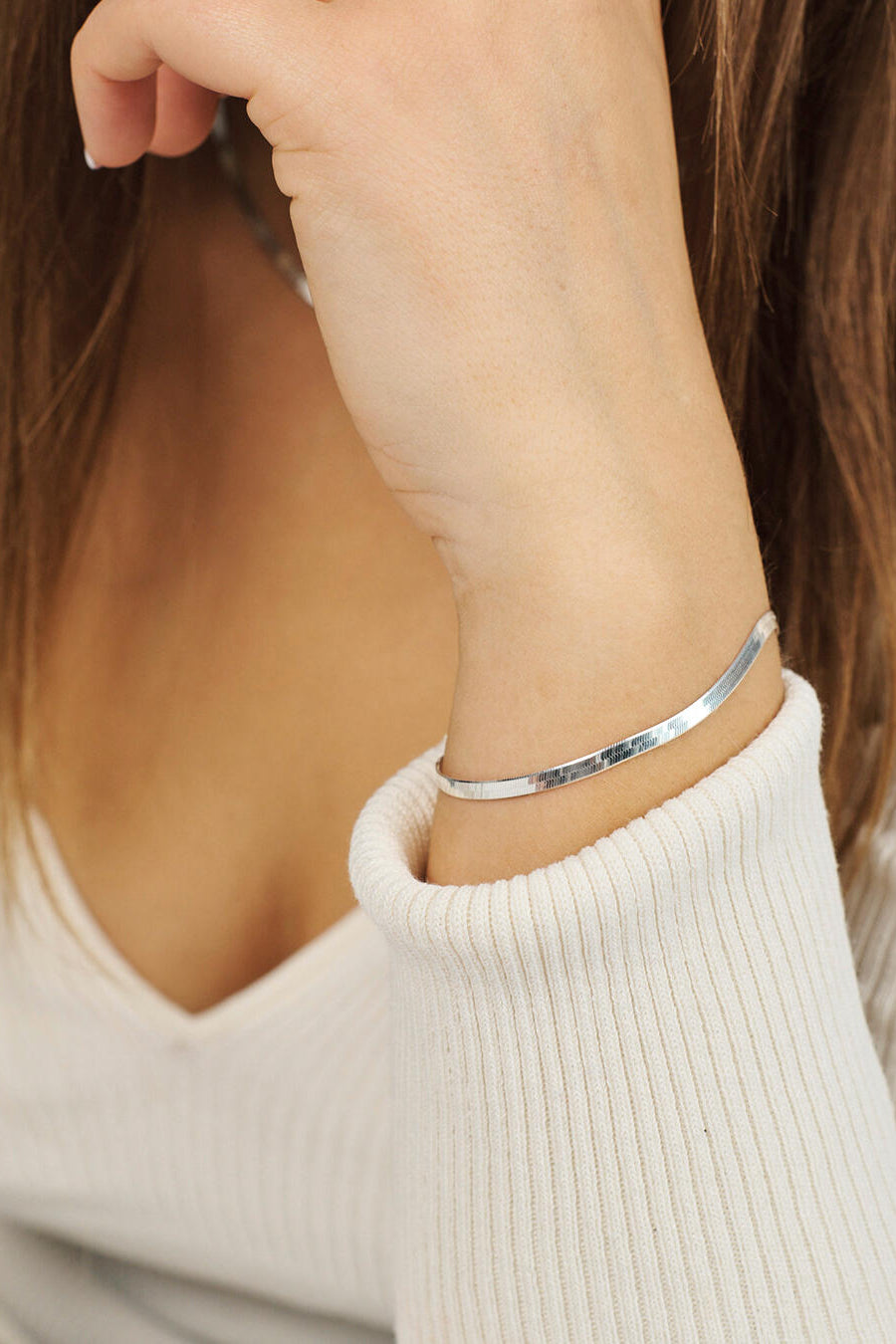 Cobra armbånd, small - sølv