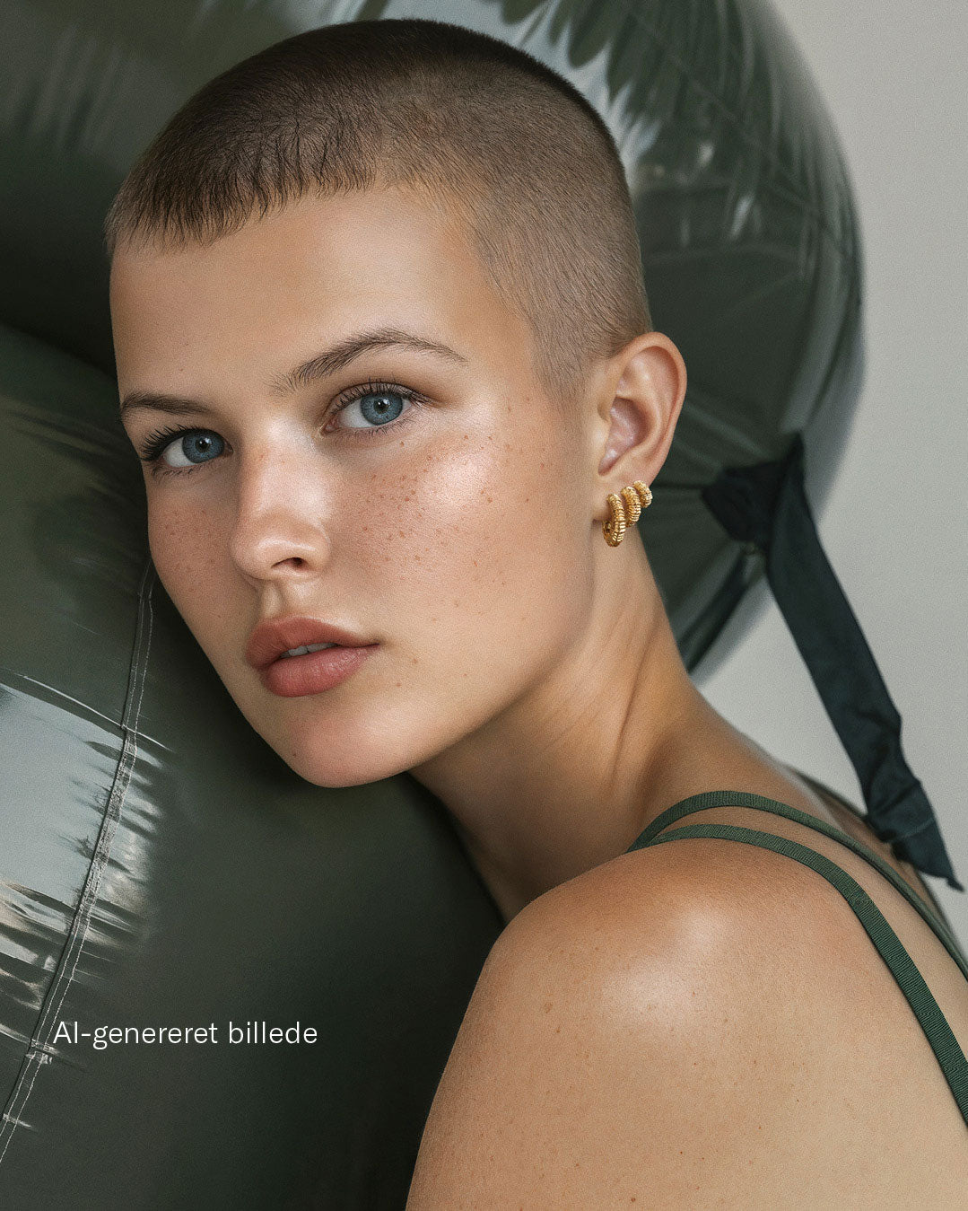 Seashell Secrets hoops, lille - forgyldt