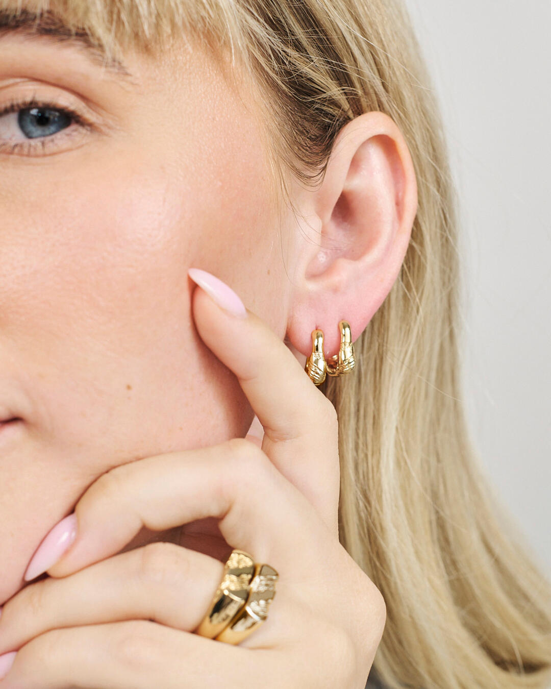 Glacier creoler - forgyldt