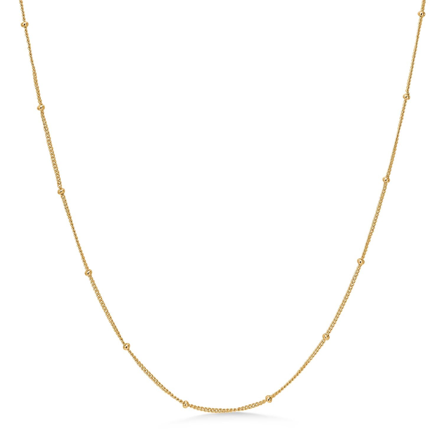 Orbit halskæde - forgyldt