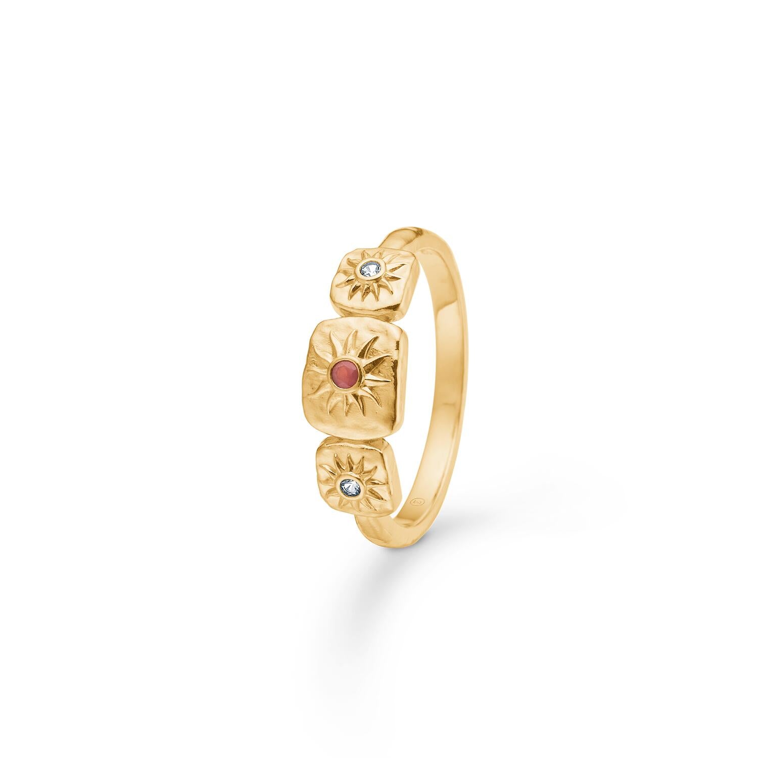 Solara ring - forgyldt