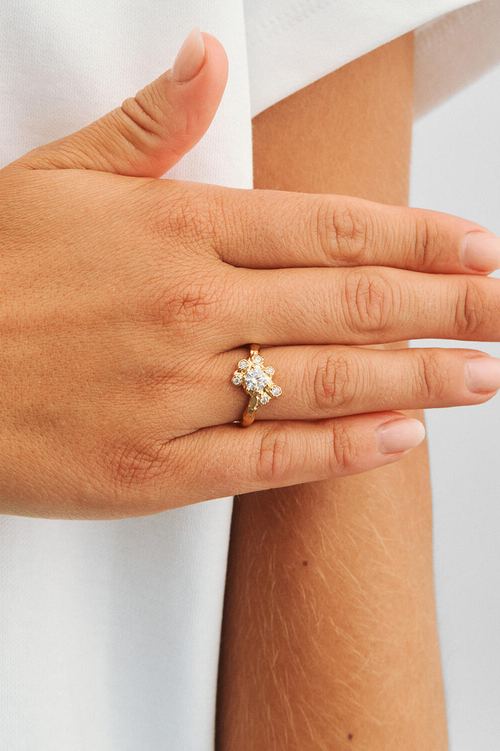 Lace ring - forgyldt
