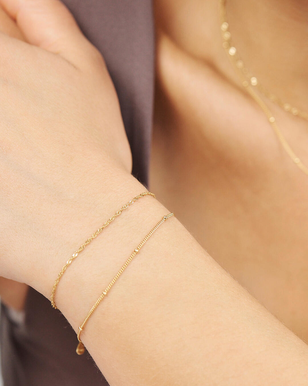 Orbit armbånd - forgyldt