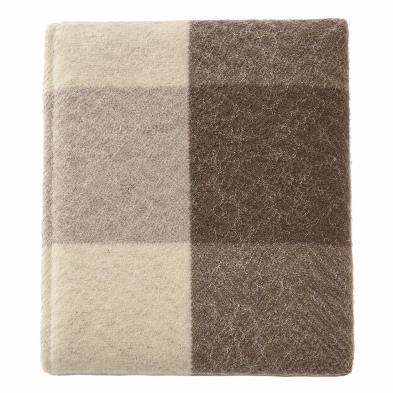 Magda uldtæppe - Brown Beige