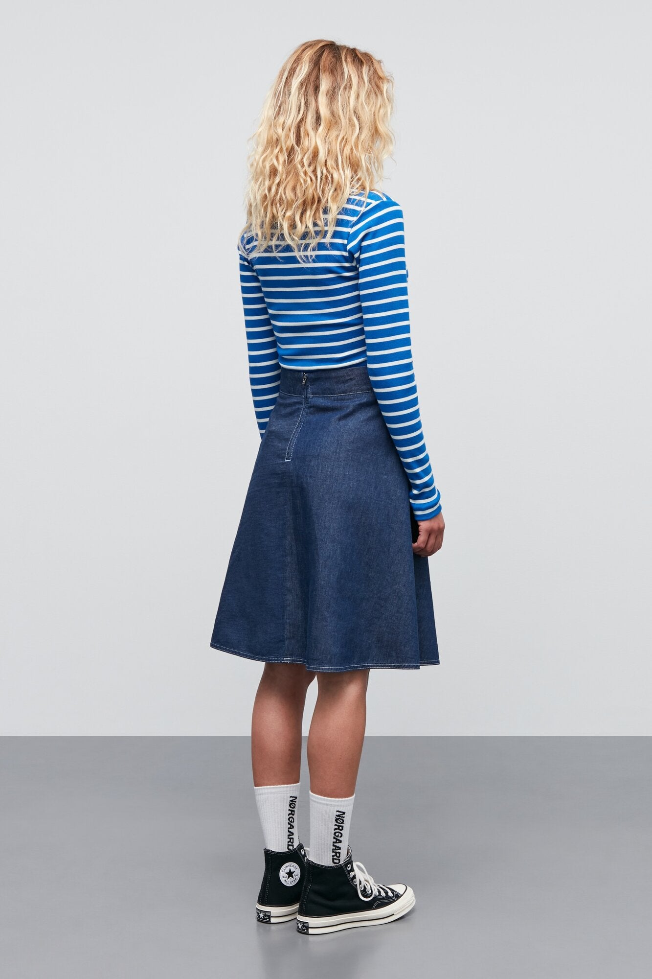 2X2 Cotton Stripe Tuba langærmet t-shirt - Surf The Web/Vanilla Ice