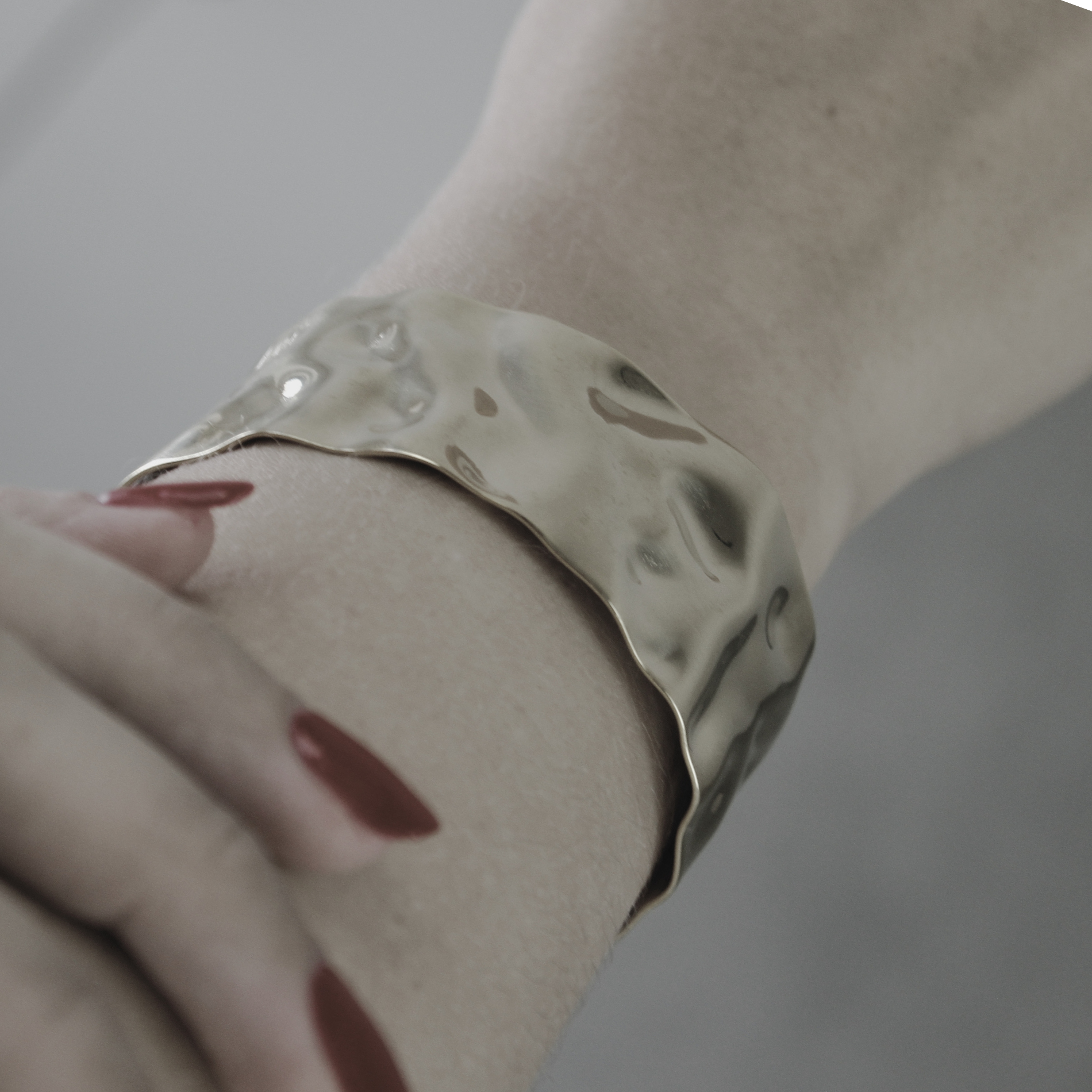 Organic Statement Cuff armring, vandfast - forgyldt