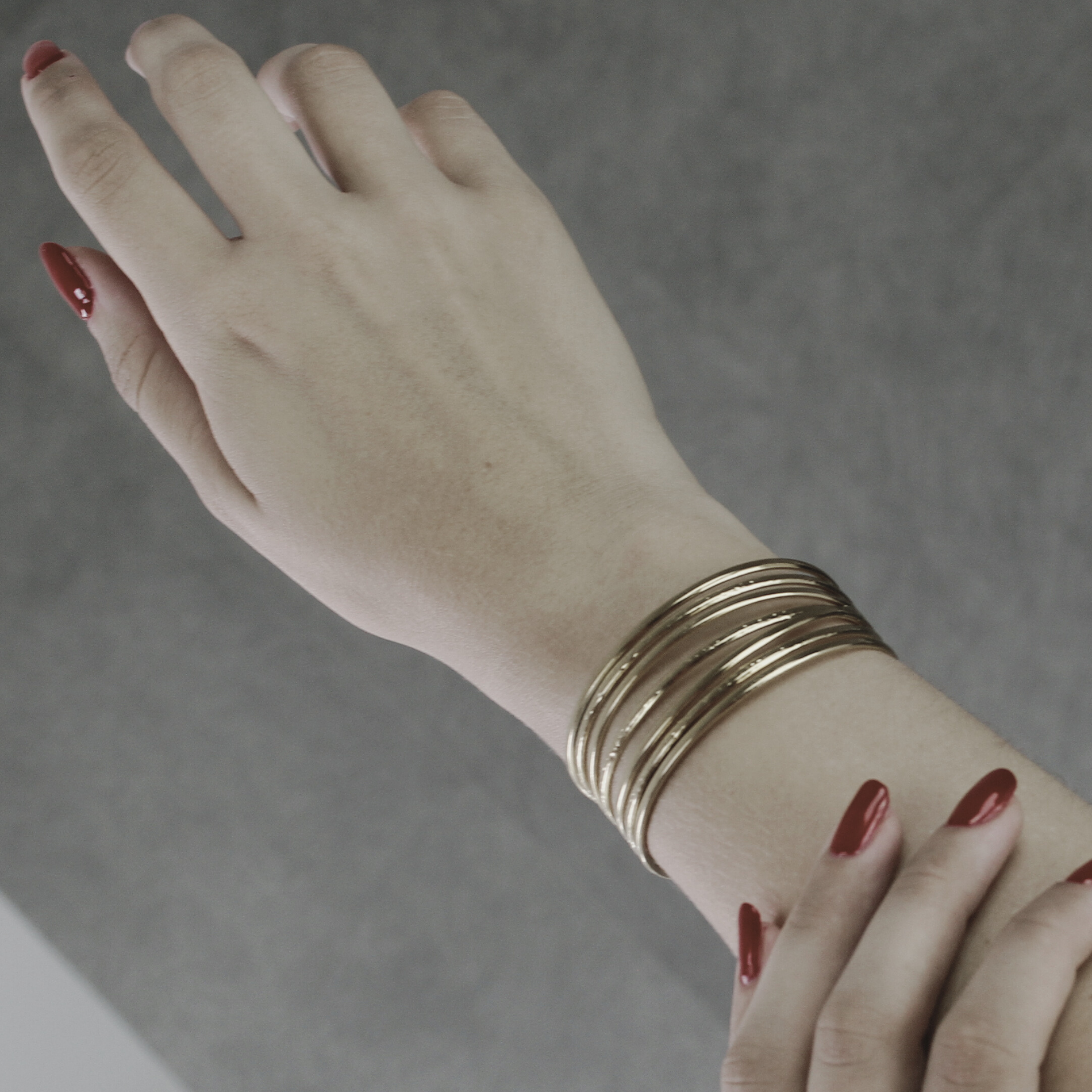 String Statement Cuff armring, vandfast - forgyldt