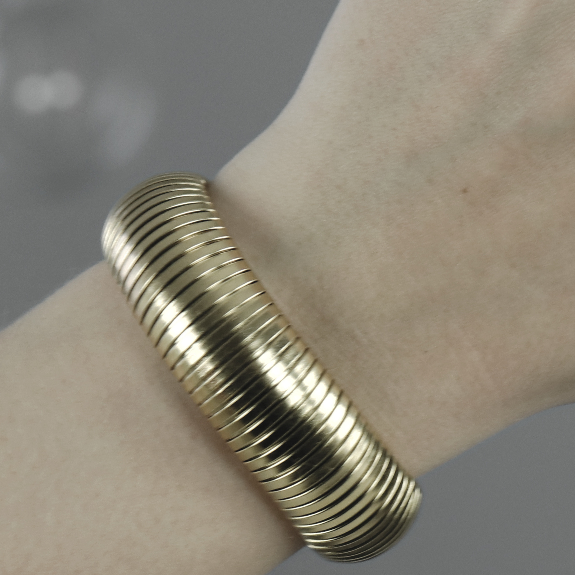 Statement armring, vandfast - forgyldt