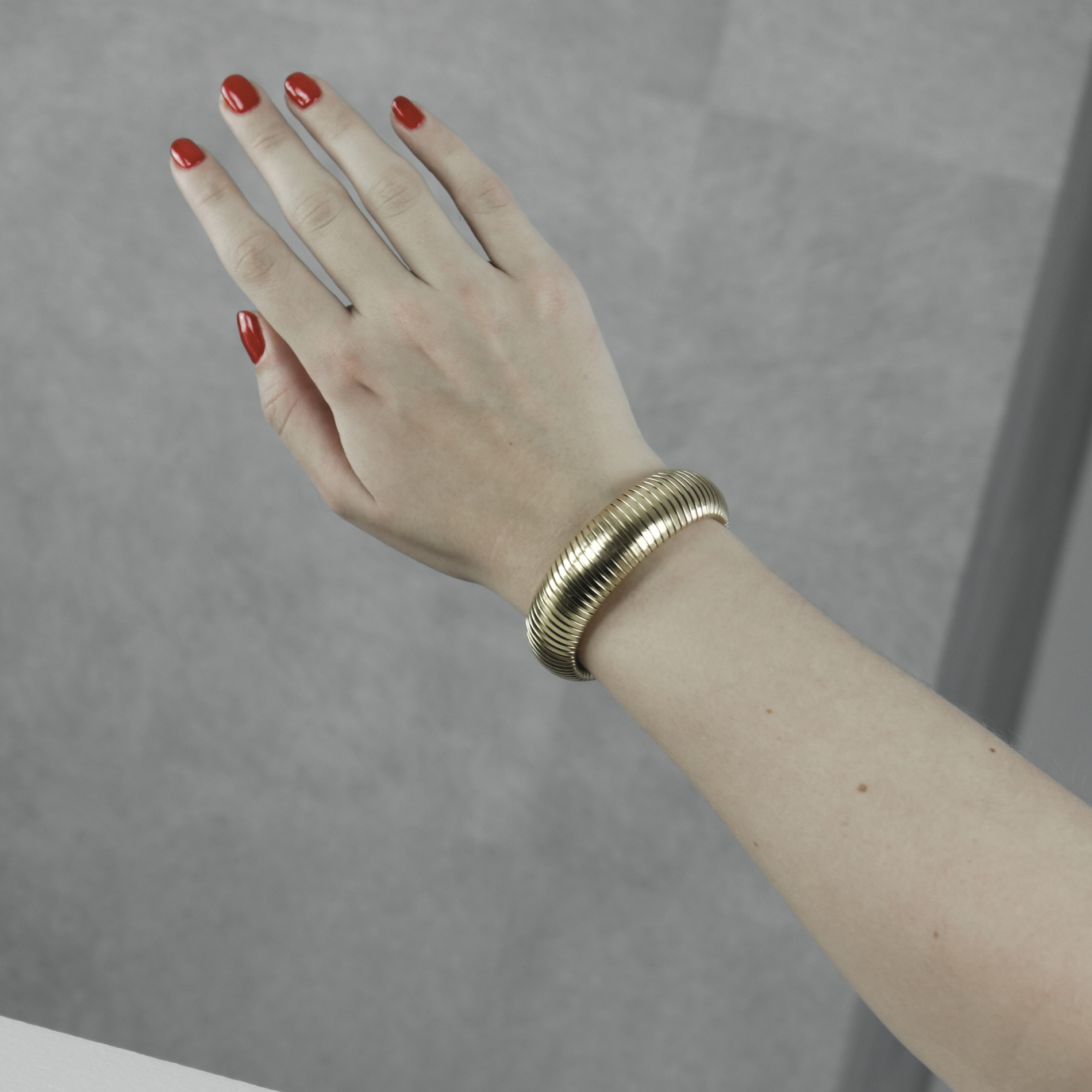 Statement armring, vandfast - forgyldt