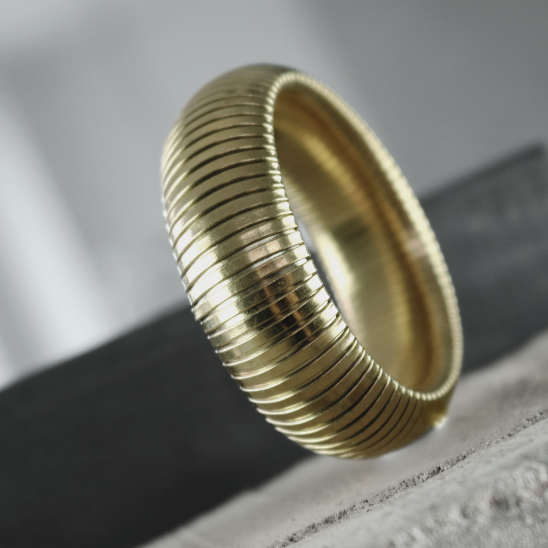 Statement armring, vandfast - forgyldt