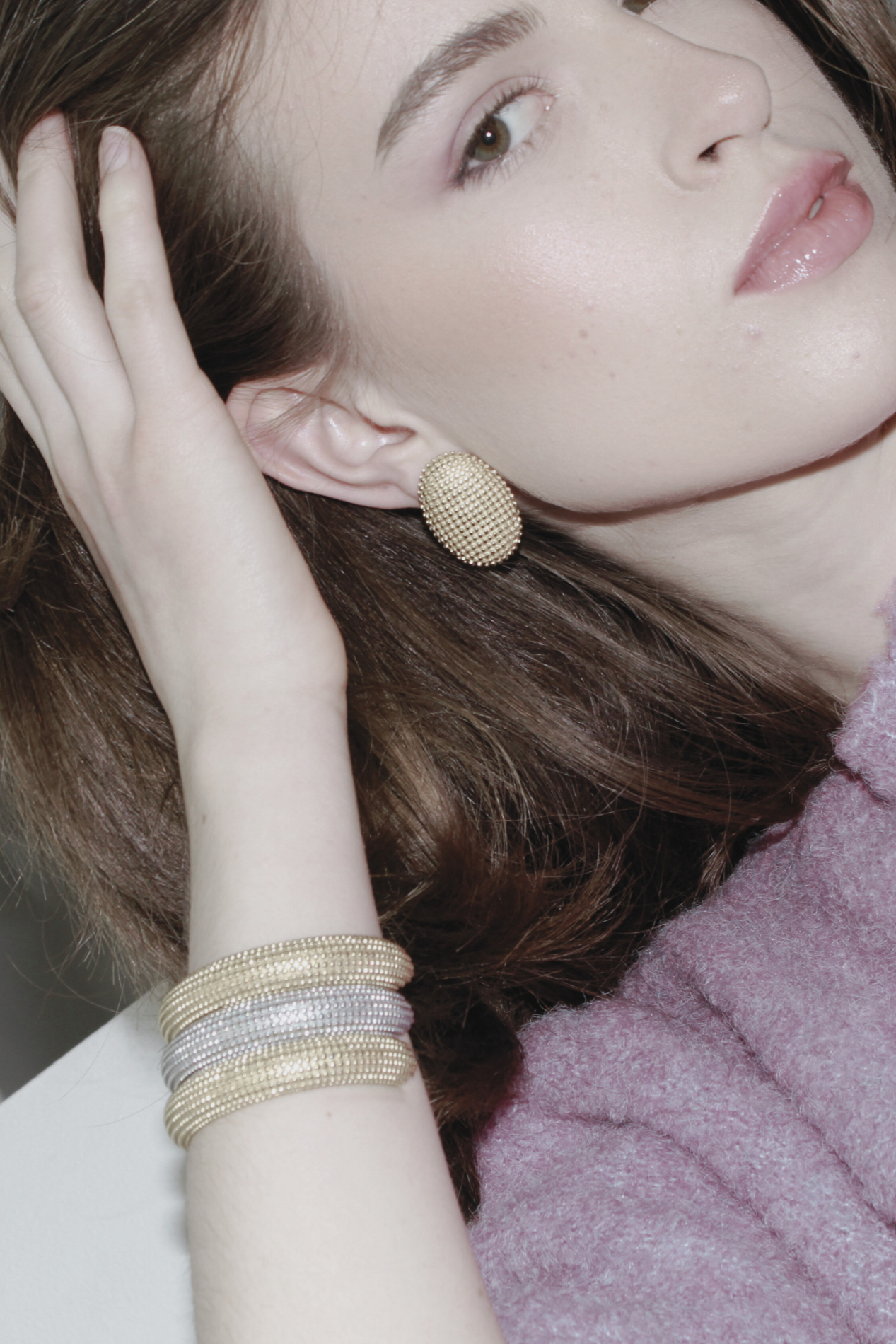 Courage Oblong armring - sølvbelagt