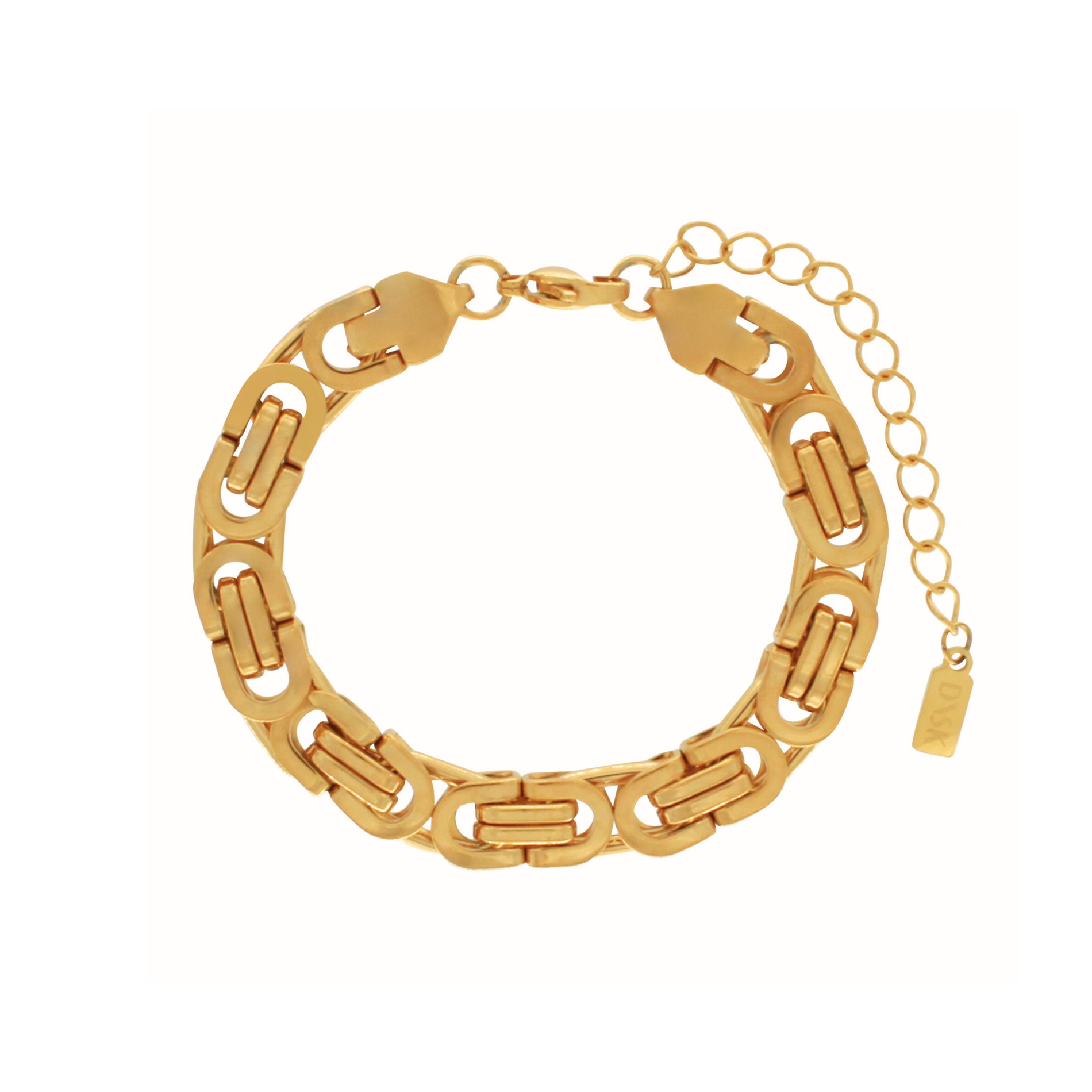 Courage Short Chunky Link armbånd - forgyldt