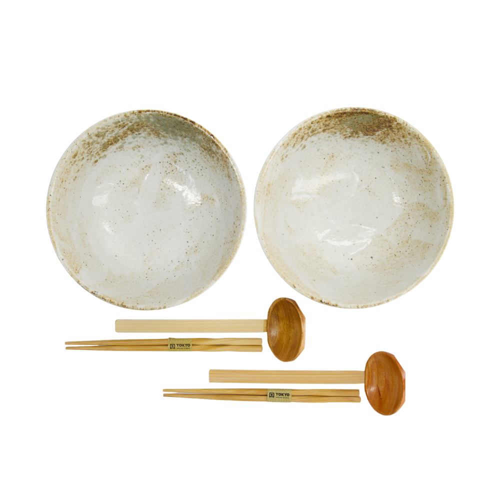 Yukishino ramenskål – Brown/White