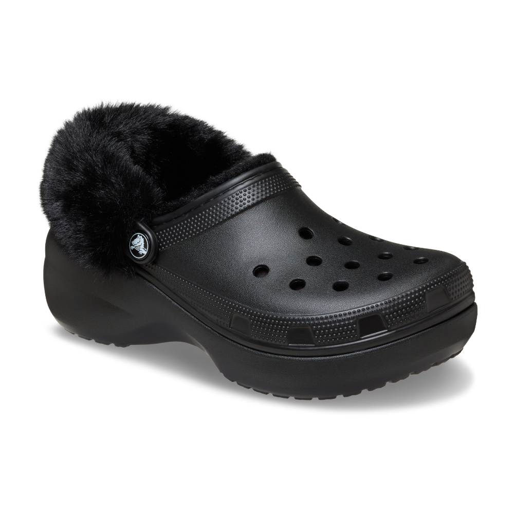 Classic Platform Fuzz Lined clogs - sort
