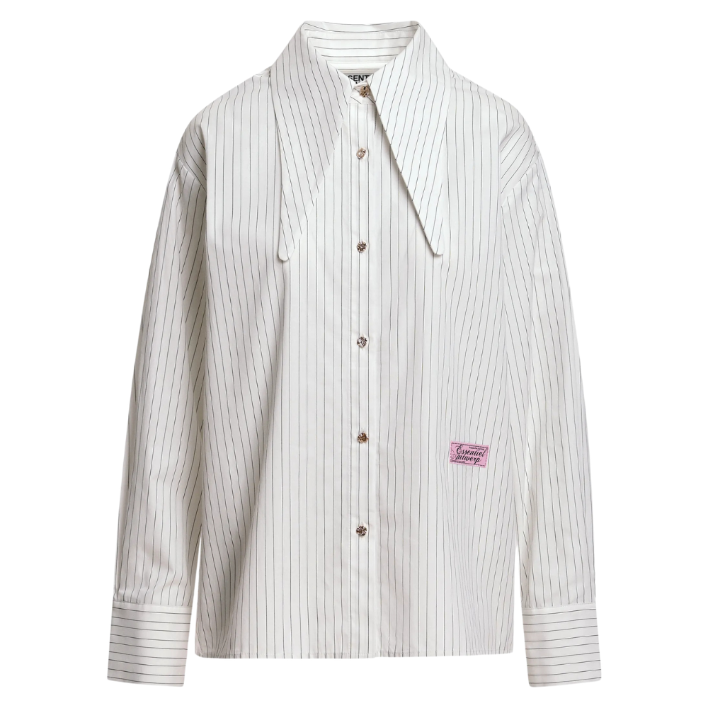 Kacao Tied Collar skjorte – Combo1 Off White