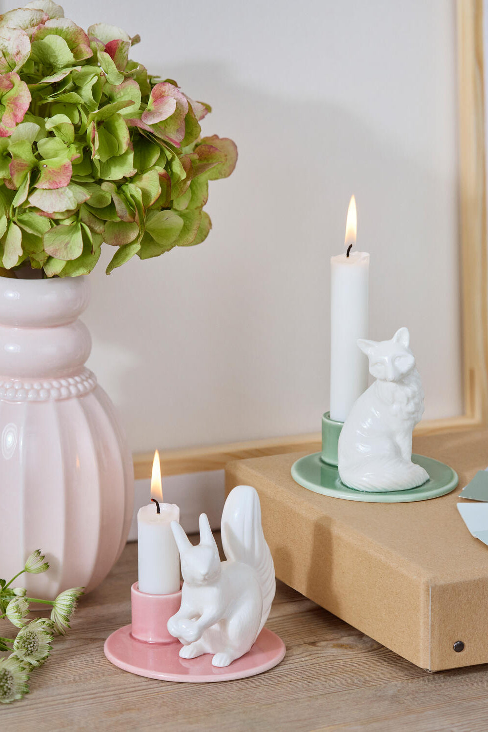 Sweet Stories Squirrel lysestage, Large - Blush