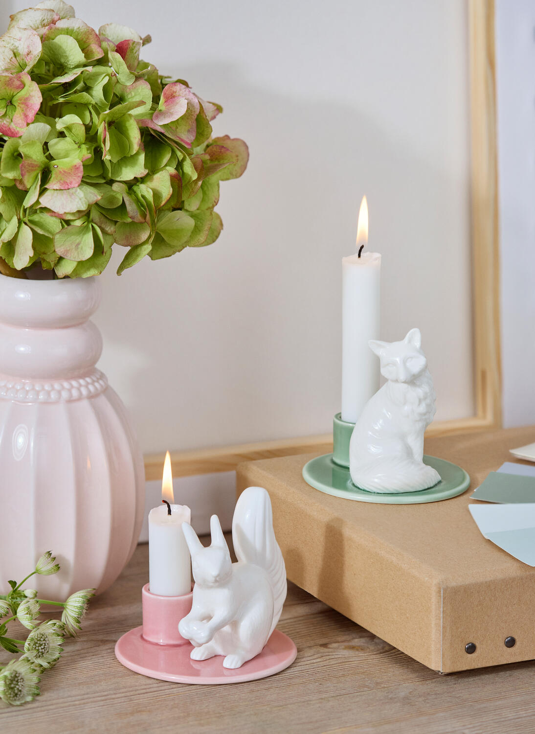 Sweet Stories Fox lysestage, Large - Spruce