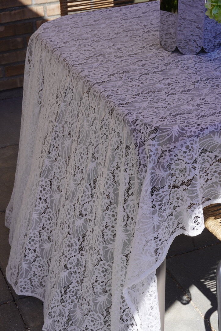 Blondedug, hvid - 134x270 cm