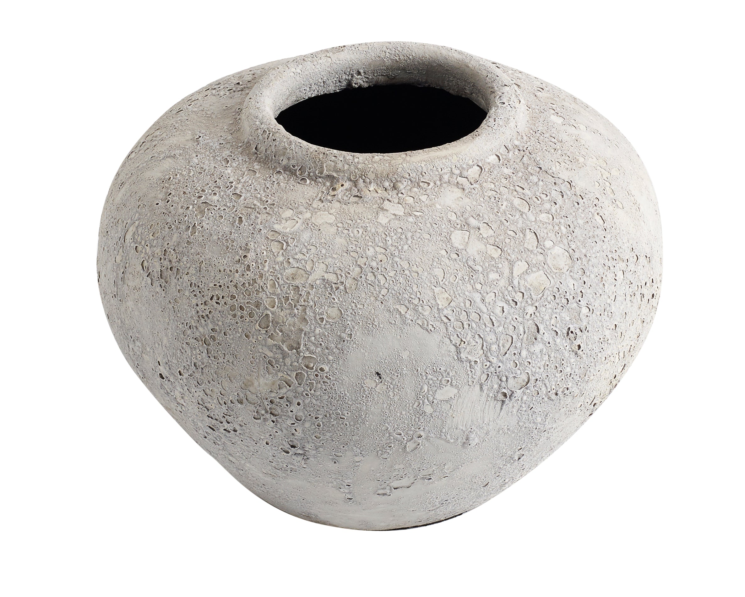 Luna krukke, grå - H18 cm.