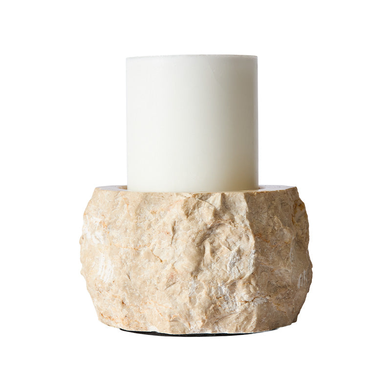 Batu lysestage, stor - Creme