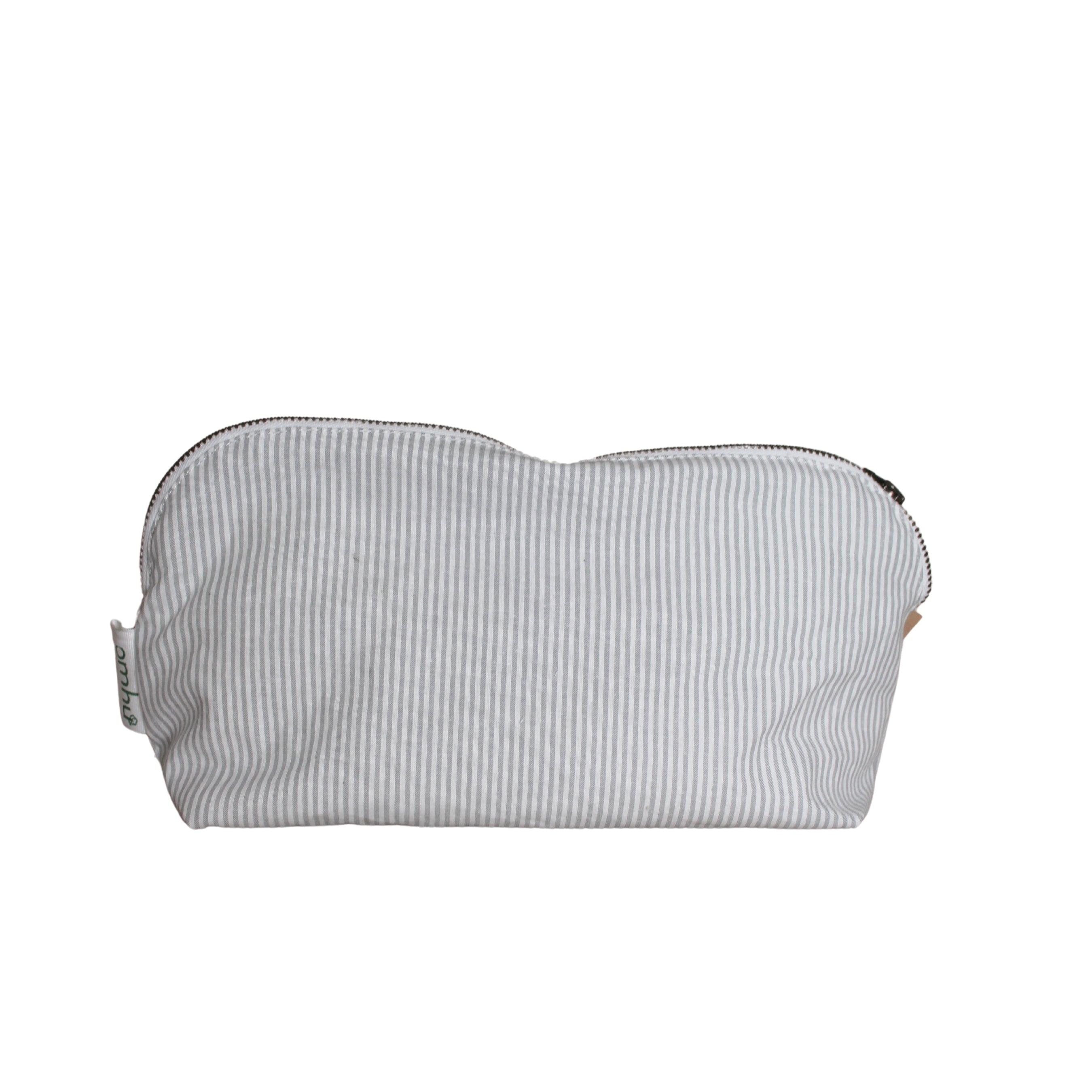 Mini Strib makeuppung - lys grå
