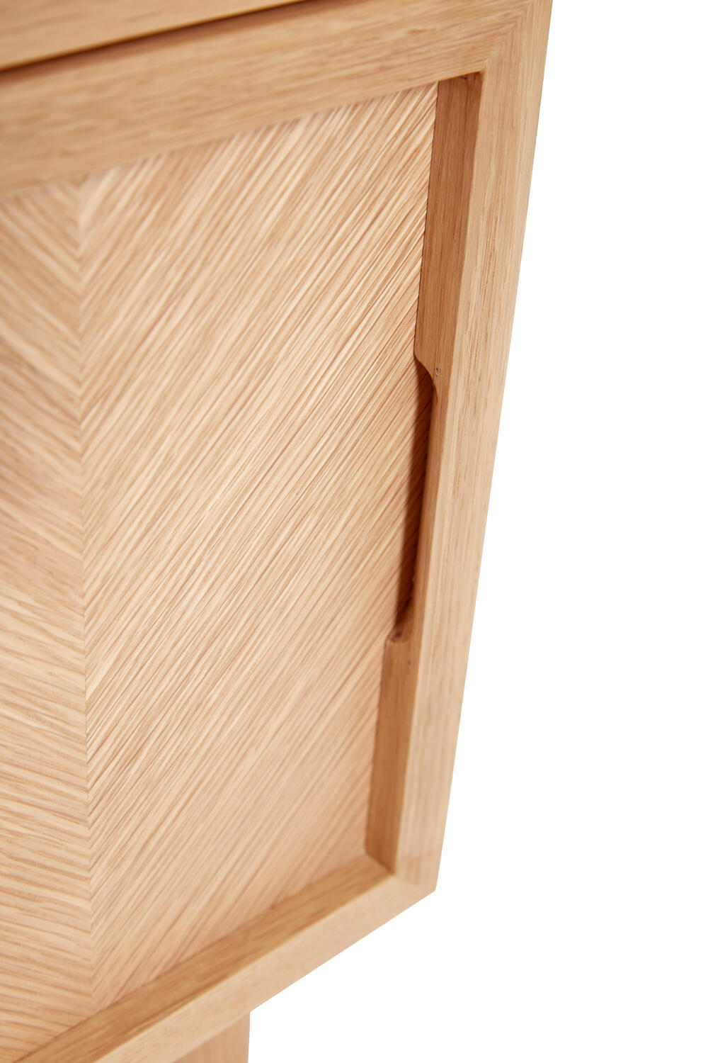 Herringbone sengebord - natur