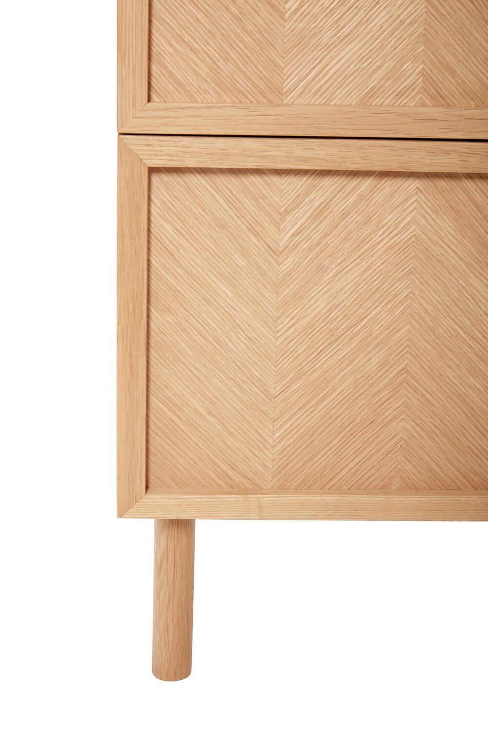 Herringbone sengebord - natur