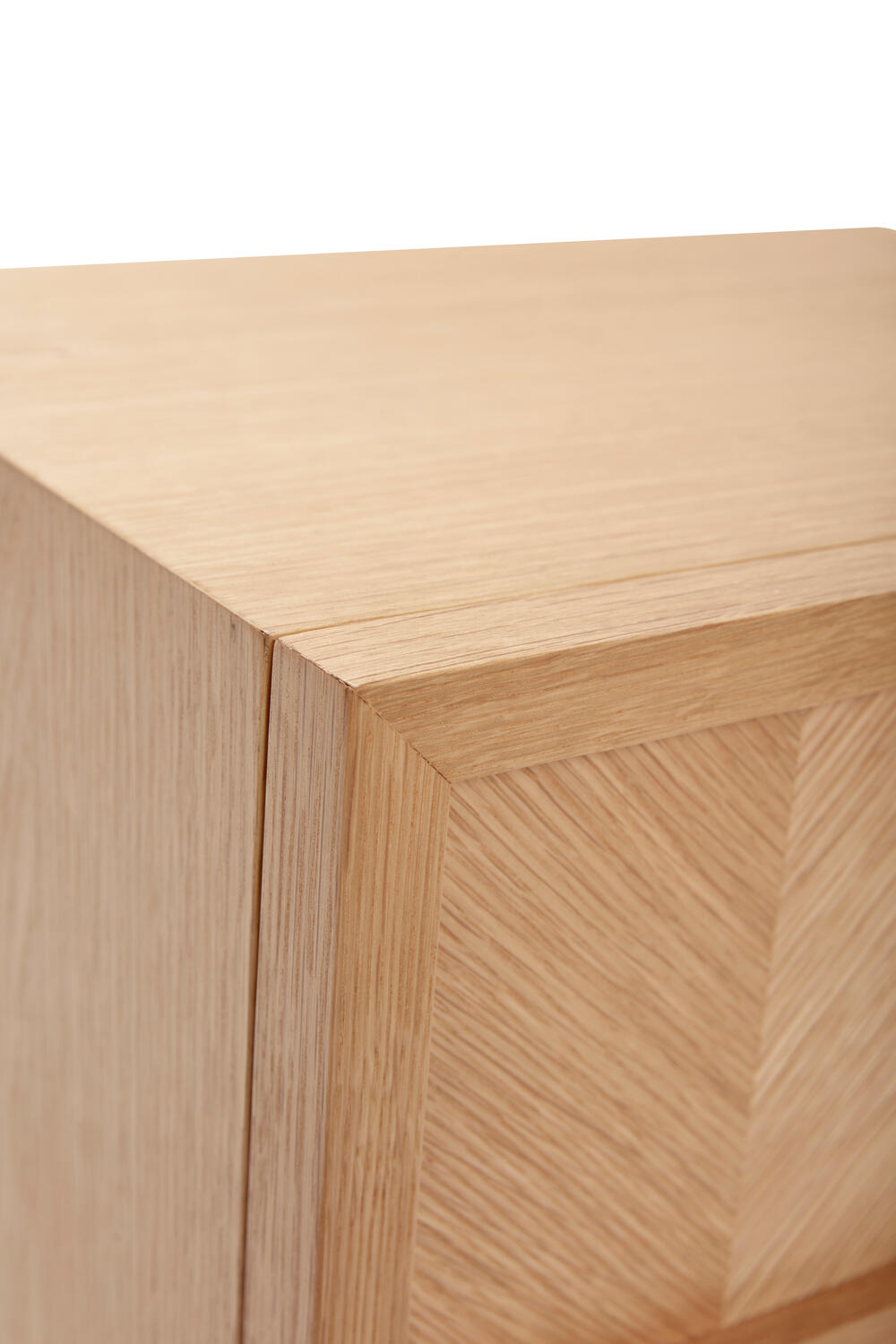 Herringbone sengebord - natur