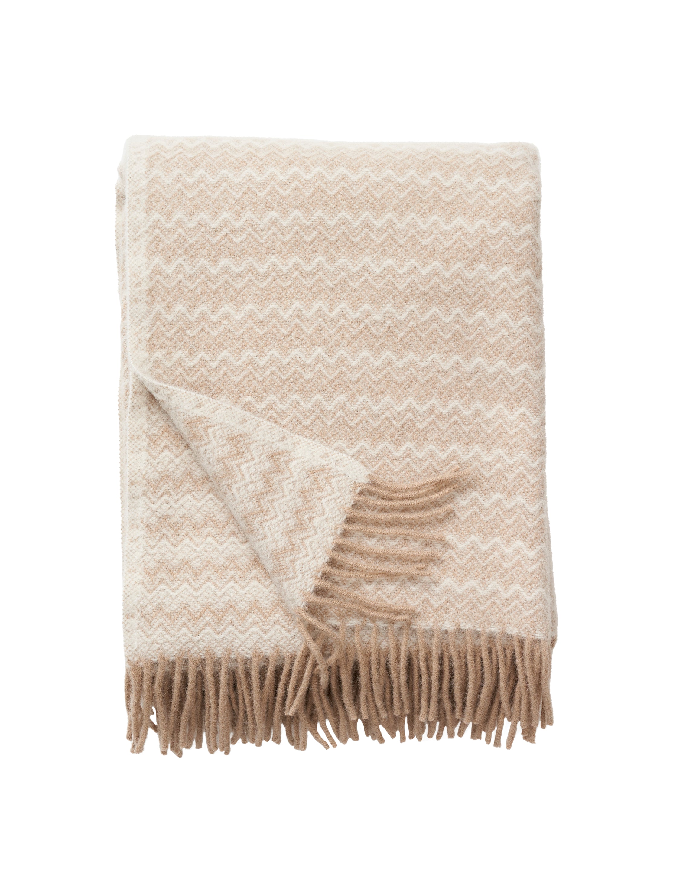 Otto uldtæppe, Beige/Naturel - 130x180 cm.