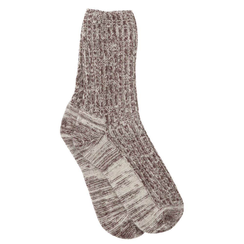 Twist strømper - Ruby/Khaki/Ecru