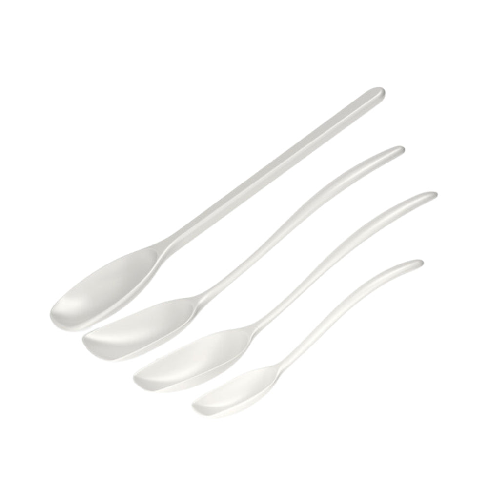 Grydeskesæt, hvid - 4 stk.