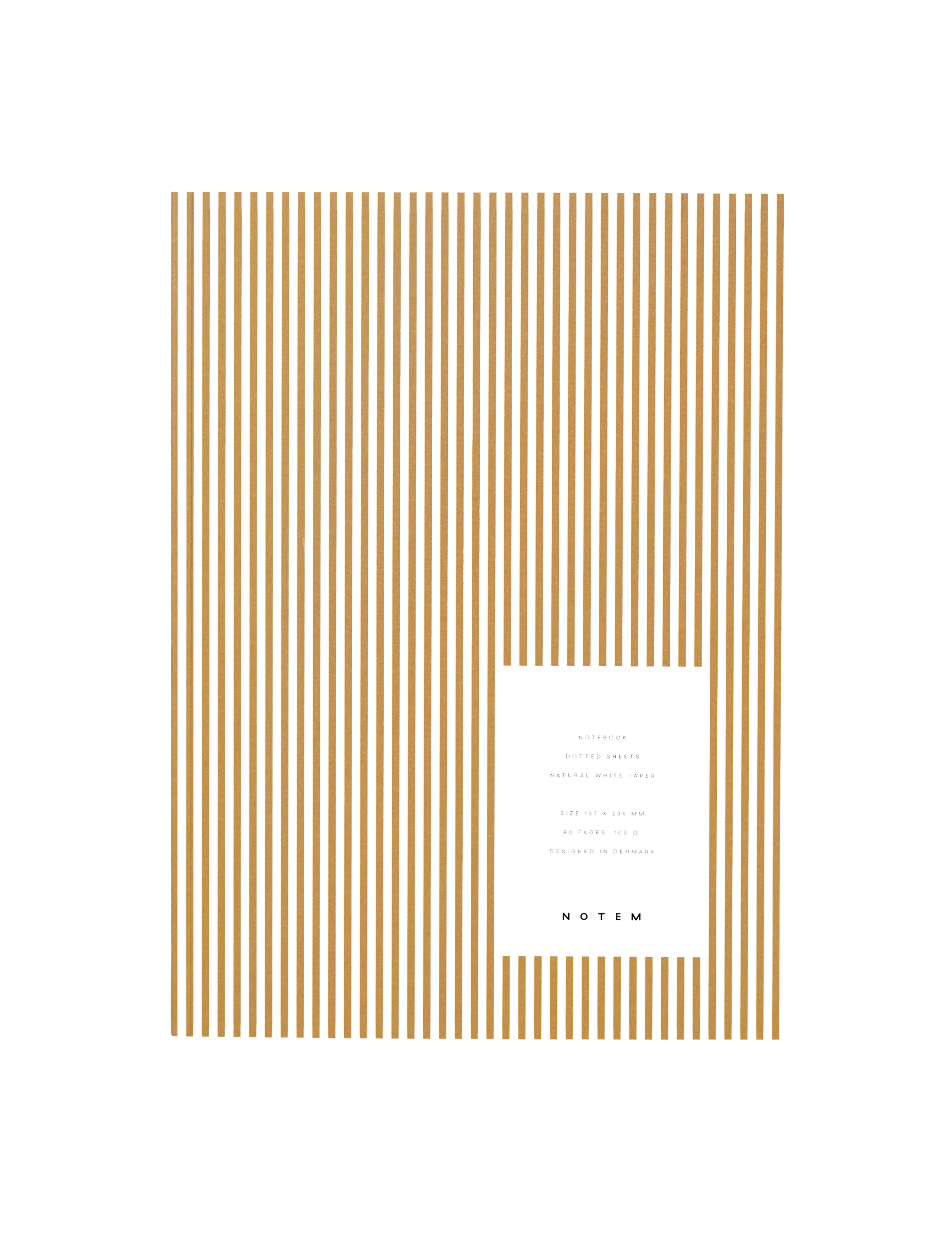 VITA notesbog, medium - Ochre Lines