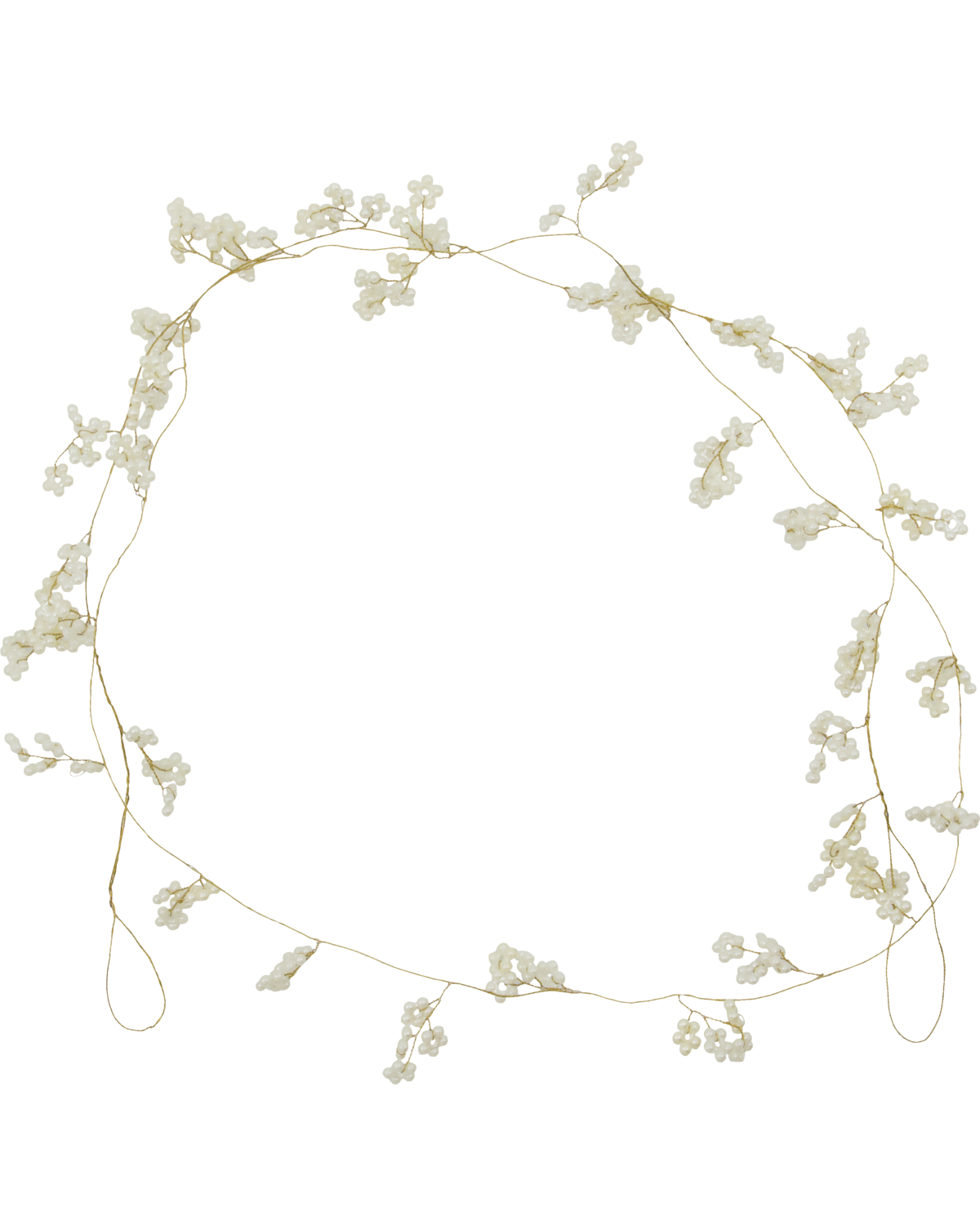 Bunch guirlande, råhvid/champagne - L150 cm