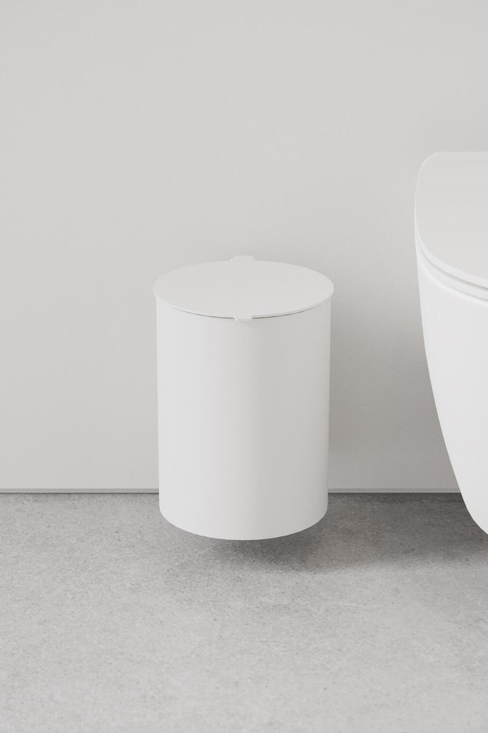 Toiletspand - hvid