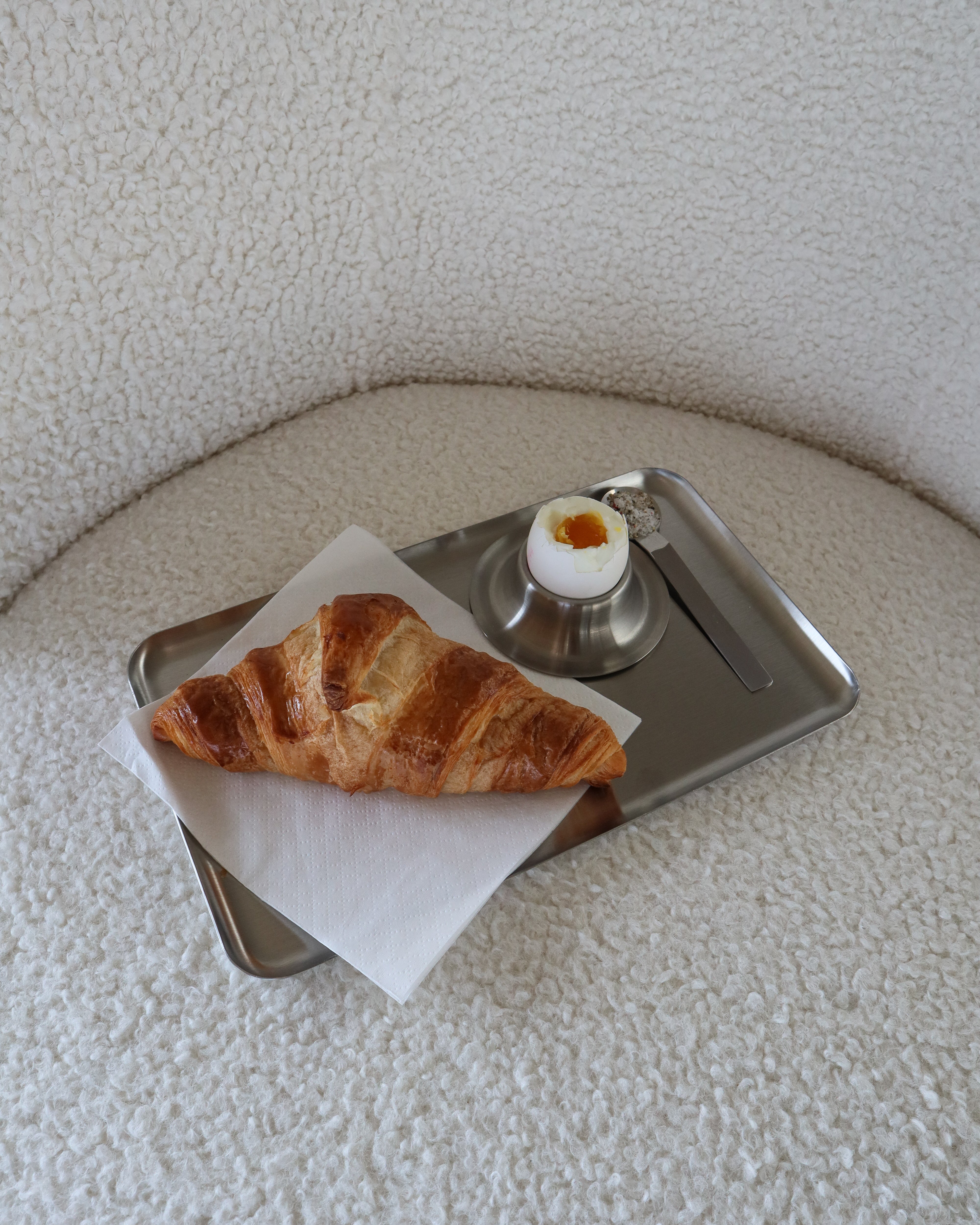 Stål serveringsbakke - Medium