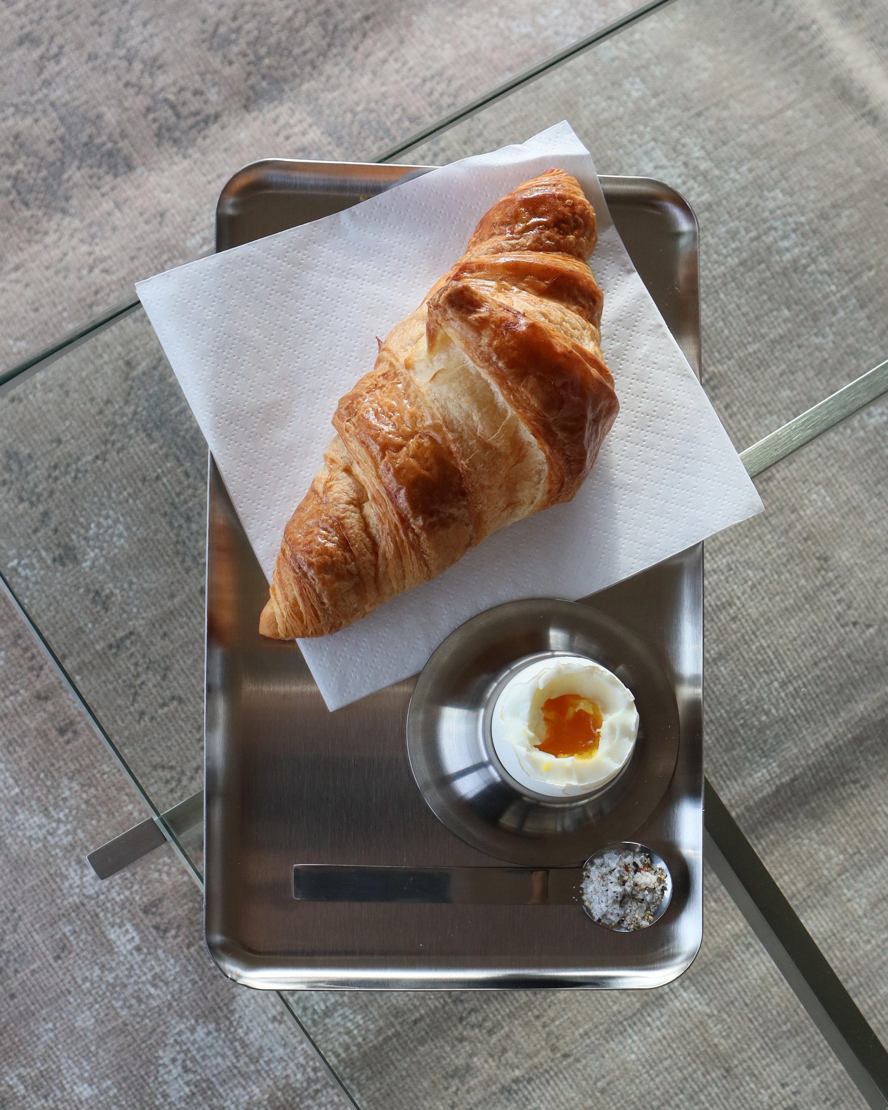 Stål serveringsbakke - Medium