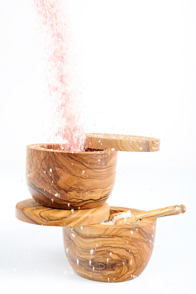 Saltkar & ske - Ø10 cm