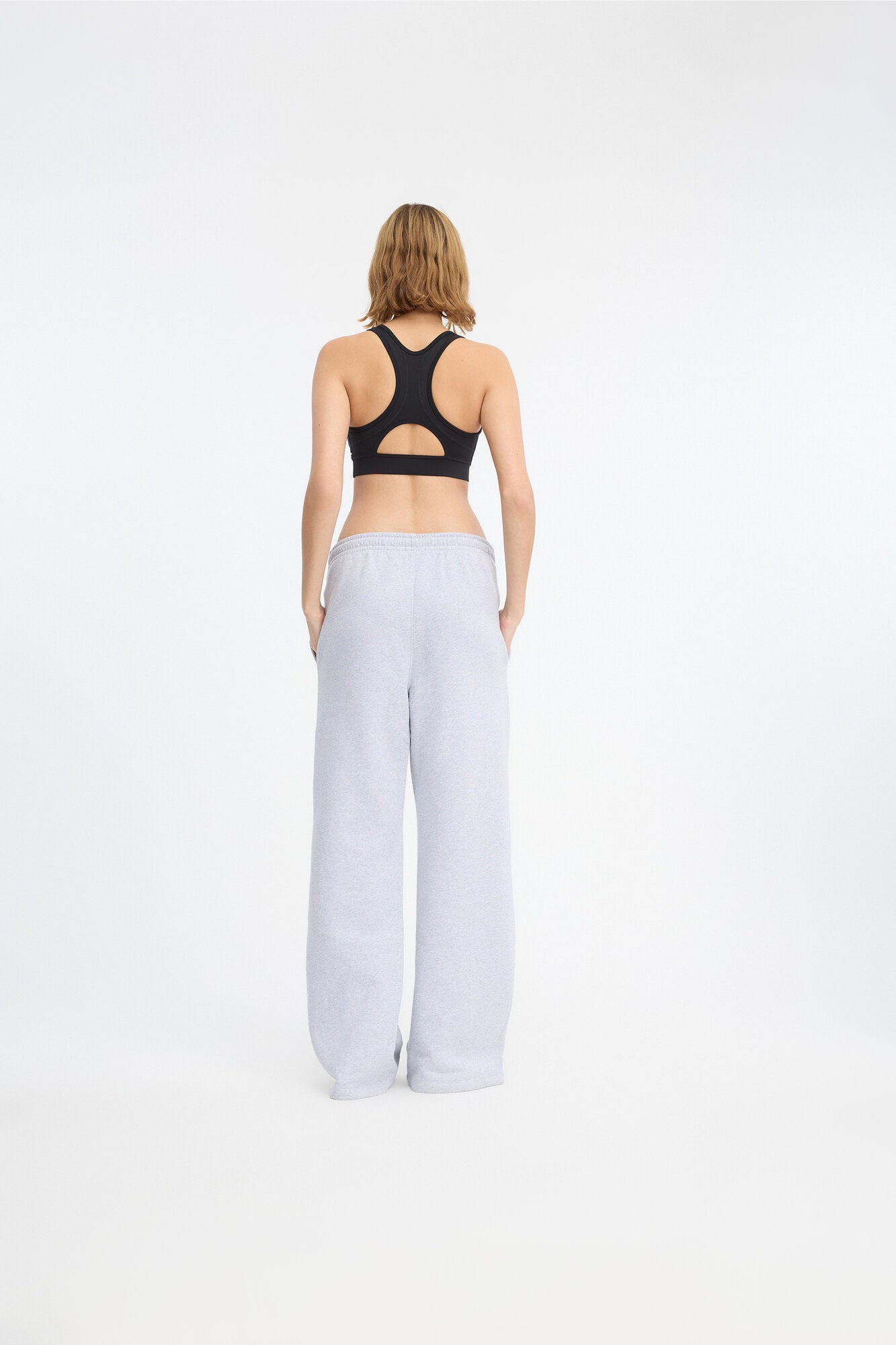 Organic Unbrushed sweatpants - 022 Heather Grey