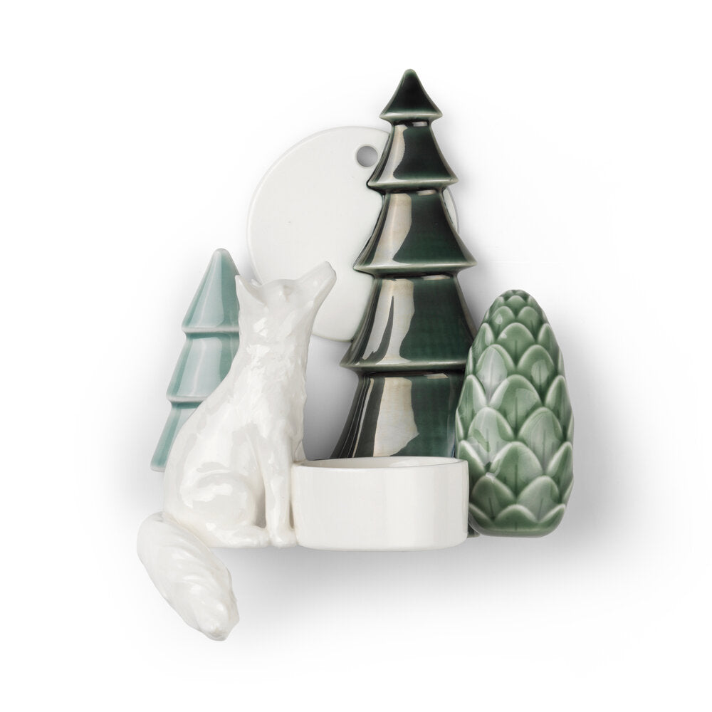 Winter Stories Fox vægfyrfadsstage - H13,5 cm.